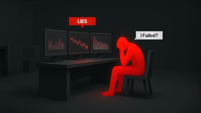 Cover Image for 🚫 The Seven Lies Traders Tell Themselves That Keep Them Losing Money